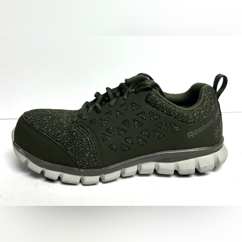 Reebok Womens Sublite Cushion Work Sneaker Green Size 7.5 M